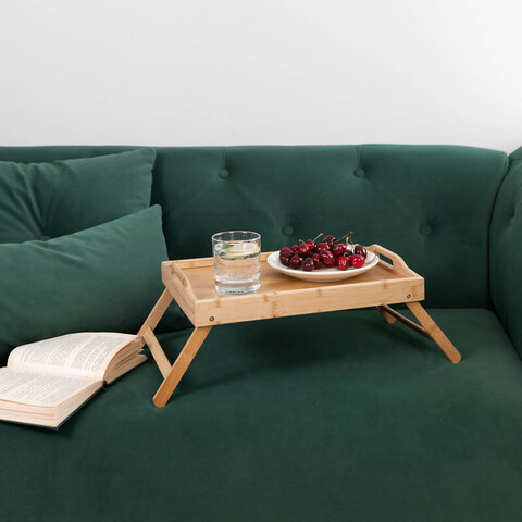 Поднос на ножках BAMBOO BED TRAY TABLE, материал: бамбук, разм.: 40,1 * 27,9 см
