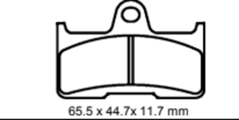 Колодки  G-brake   GM-02047S