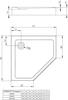 Radaway SDRPT8080-05 Doros PT Compact 80x80 white