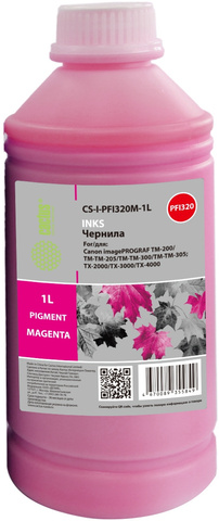 Чернила Cactus CS-I-PFI320M-1L PFI-320/120 пурпурный1000мл для Canon imagePROGRAF TM-200/TM-205/TM-300/TM-30