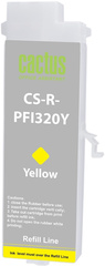 Картридж струйный Cactus CS-R-PFI320Y PFI-320Y желтый для Canon imagePROGRAF TM-200/200MFP/205/300/300MFP/305/250/255/350/355