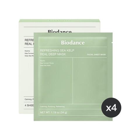Успокаивающая гидрогелевая маска с водорослями Biodance Refreshing Sea Kelp Real Deep Mask