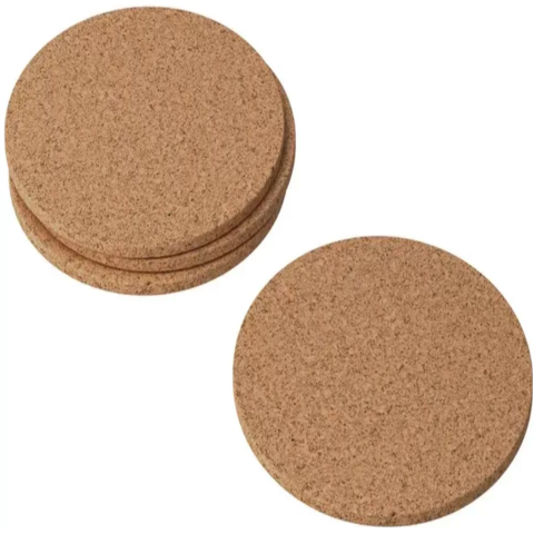 Подставка под горячее Bovete (в наборе-4 шт.), материал: кора пробкового дерева 10*0,4 см