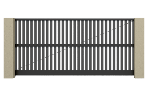 Откатные ворота Алютех Prestige 4750х2085 (шхв)