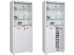Медицинские шкафы двухстворчатые