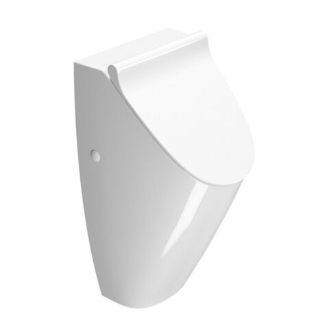 GSI Community 9098K11 Писсуар безободковый 310×350 мм, скрытый подвод воды, с крышкой MSORS11, с креплением, сифоном и подводом RAC, белый глянцевый