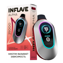 Одноразовая электронная сигарета Inflave Alpha - Сочная Вишня (25000 затяжек)