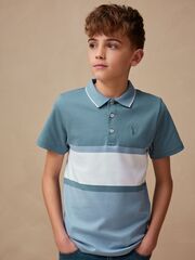 Поло для мальчика Next E98-649, Голубой