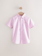 Рубашка с коротким рукавом для мальчика Next AB7-079, Розовый