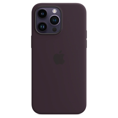 Силиконовый чехол с поддержкой MagSafe Apple Silicone Case для iPhone 14 Pro Max, Elderberry (Черничный)