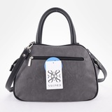 Сумка Саломея 479 македония серый + черный