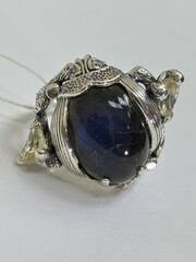 Жук (кольцо из серебра)