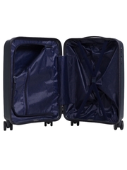 Чемодан полипропилен Серый ЛЮКС (S) 55х20х37 см/2,4 кг5