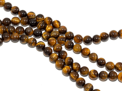 Нить бусин тигрового глаза 10,5мм