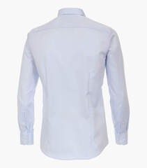 Сорочка мужская Venti Modern Fit 001889-102 из твила голубая, удлиненный рукав