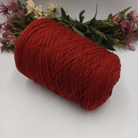 Арт Lover фабрика Pura Lana Italia 250м/100гр 02 Красный кирпичный