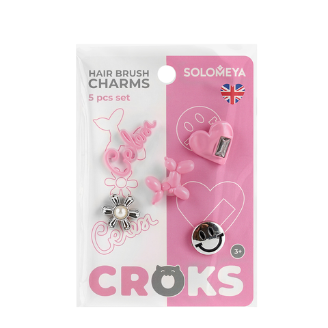 Джиббитсы для расчески Solomeya Hair Brush Charms 5pcs set Classic Design