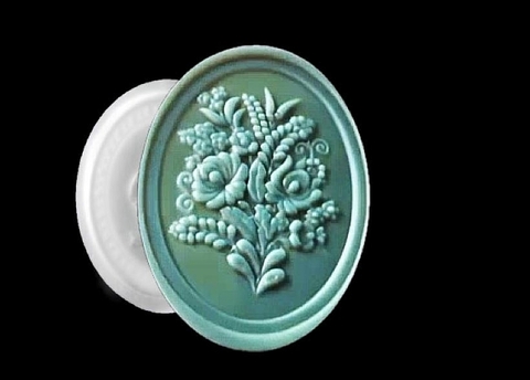 Силиконовый молд № 252 Цветы в рамке