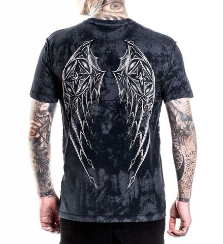 Affliction | Футболка двусторонняя мужская Silent Rain Tee A28178 обратная сторона сзади