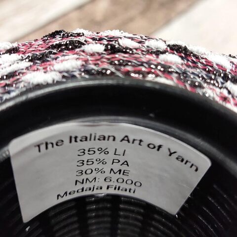 Лен (35%) с люрексом и шишибриками NODINO DI LINO 600 серо-бордовый