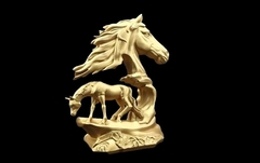 Силиконовые молды Конь левый и правый большой набор 2 шт.