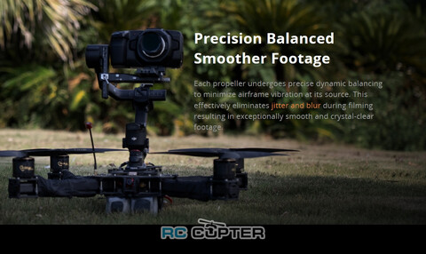 Пропеллер нейлоновый C15x10x3 трёхлопастной Cinelifter T-Motor (пара)