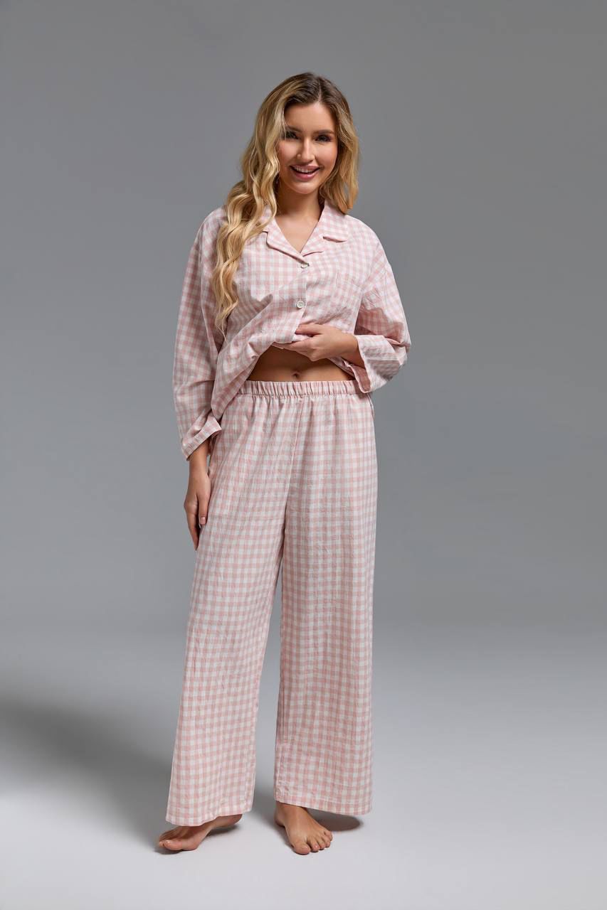 Домашняя одежда ZEPHYR HOME Розовый Линейки (штаны)