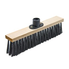 Щетка тротуарная деревянная 275х45мм, 5-ти рядная, пластиковая тулейка с резьбой, без черенка (Россия) 60-0-031