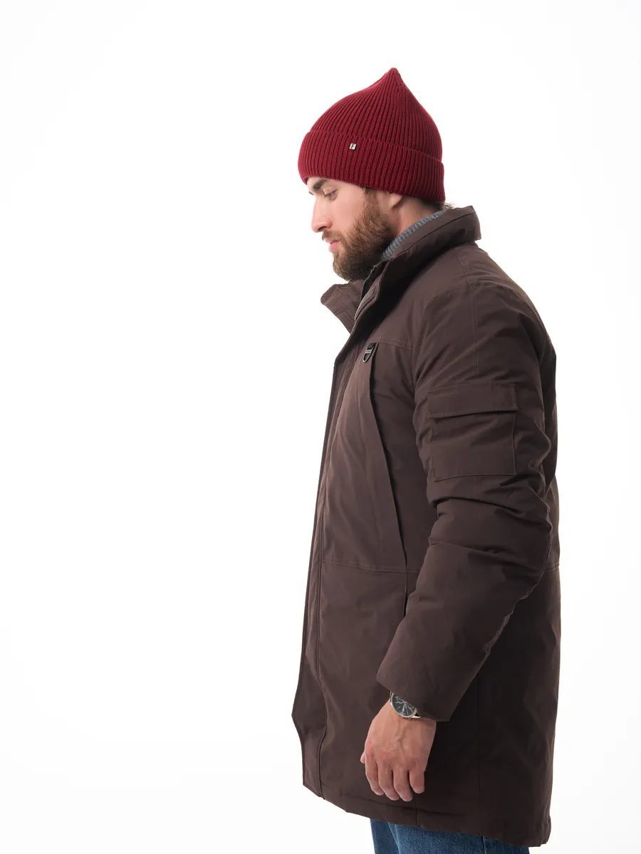 Шапка зимняя на флисе вязаная осень