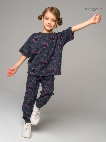 Костюм Daily girl варенка сердце фуксия mini