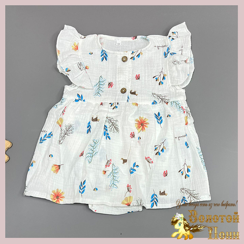 Платье-боди муслин (62-80) 260429-ZG1545