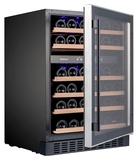 Винный шкаф Temptech Premium WPX60DCB двухзонный черный