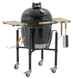 Гриль керамический Monolith Grill ONE.55 (Classic), черный на колесиках с боковыми столиками