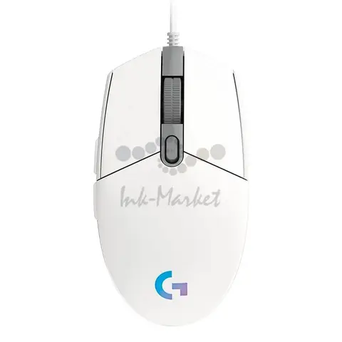 Logitech G102 Мышь проводная, игровая, оптическая, 200-8000 dpi, 25 G, USB, 2,1 метра, белый.