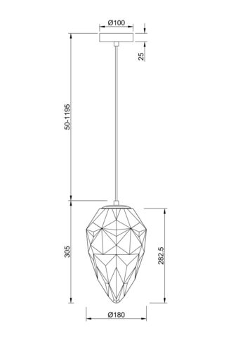 Подвесной светильник Maytoni Globo P052PL-01GR