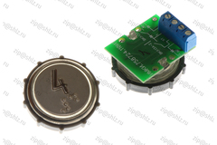 Кнопка (кнопочный модуль) ВКЛ13А-2-4П "4 этаж", круглая, красная подсветка, с кодом Брайля