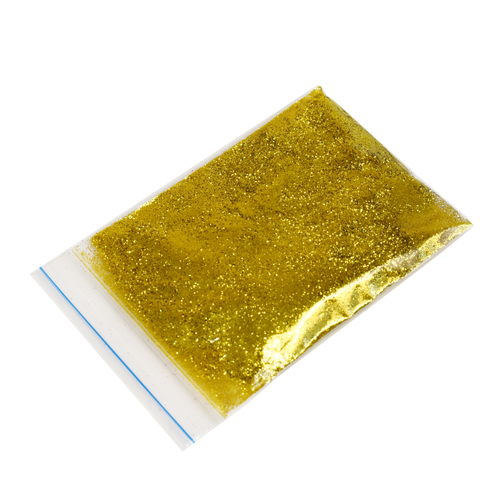 Блестки на развес в пакетиках золотые 50 гр
