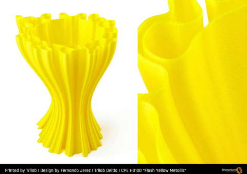 Пластик для 3D-принтера Fillamentum CPE HG100 Flash Yellow Metallic