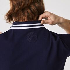 Поло теннисное Lacoste Men's SPORT Roland Garros Edition Piqu_ Polo Shirt - navy blue/white/red