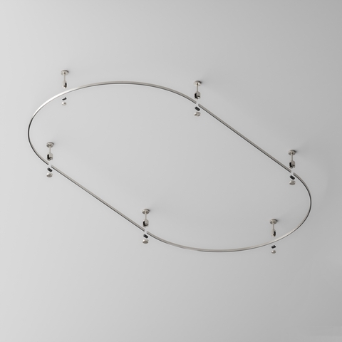 Шинопровод магнитный круглый из полукругов Maytoni FLARITY TRX154-2SR-D1200-PT, D1200