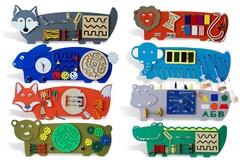 Набор бизибордов «Дружный зверинец»