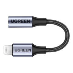 Адаптер UGREEN для наушников Lightning to 3.5 mm, 10 см, US211