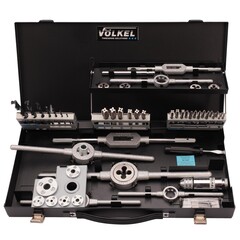 Набор метчиков и плашек M3 -M12 HSS-G 52пр Volkel 49106