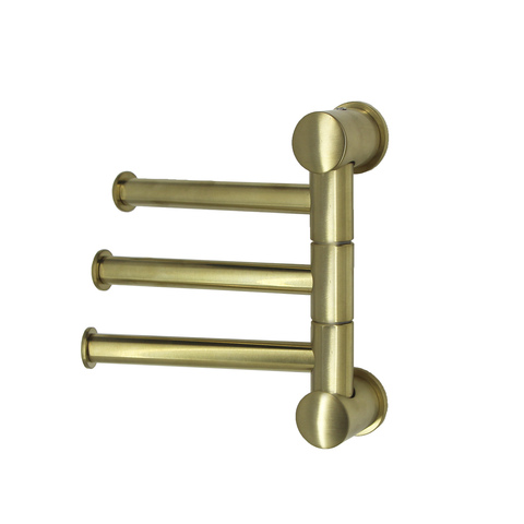 WasserKRAFT K-1053BRUSHED GOLD Держатель полотенец тройной