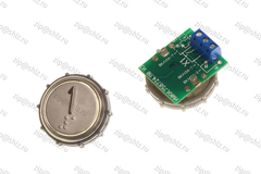 Кнопка (кнопочный модуль) ВКЛ13А-7-4ПБ "1 этаж", круглая, белая подсветка, с кодом Брайля