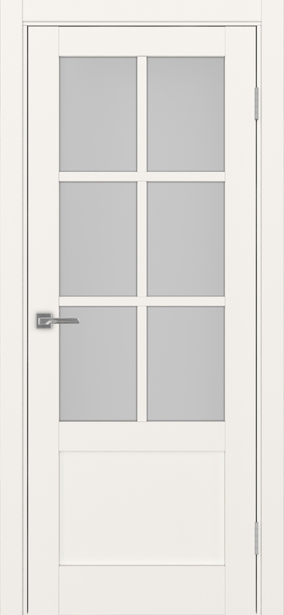 Дверь межкомнатная Оптима Порте Турин 541ПФ.2221, цвет бежевый, экошпон, стекло мателюкс