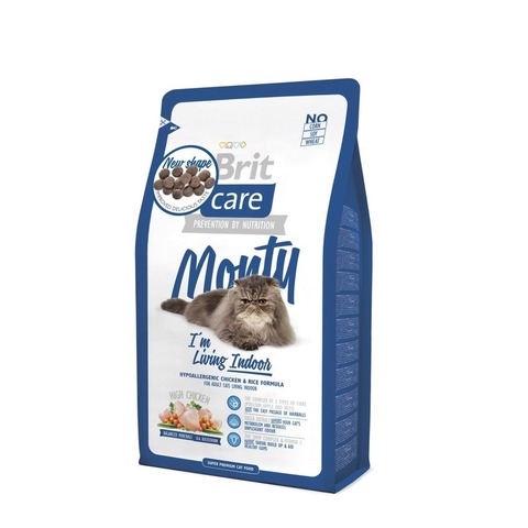 Brit Care Cat Monty Indoor сухой корм для кошек, живущих в квартире 2кг