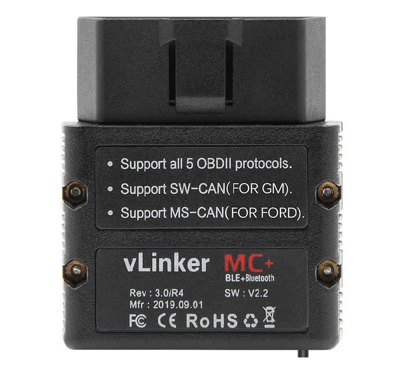 thumbnail image 2 of Vgate VLinker MC Bluetooth4.0(for Android, IOS) & VLinker MS Bluetooth(for Android, IOS) OBD2 Scan Tool Multiple CAN Protocols 2 of 13