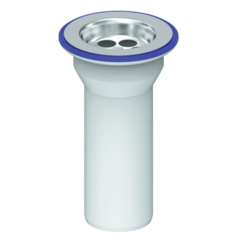 Выпуск UNICORN литой 1 1/2 (Ø 40), винт 6 x 70, чашка нерж. E35