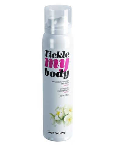 Массажная хрустящая пенка Tickle My Body Monoi с ароматом моной - 150 мл. - Love to Love 6040911